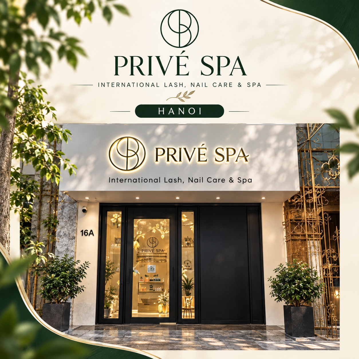 Privé Spa Hoan Kiem Flagship branch exterior